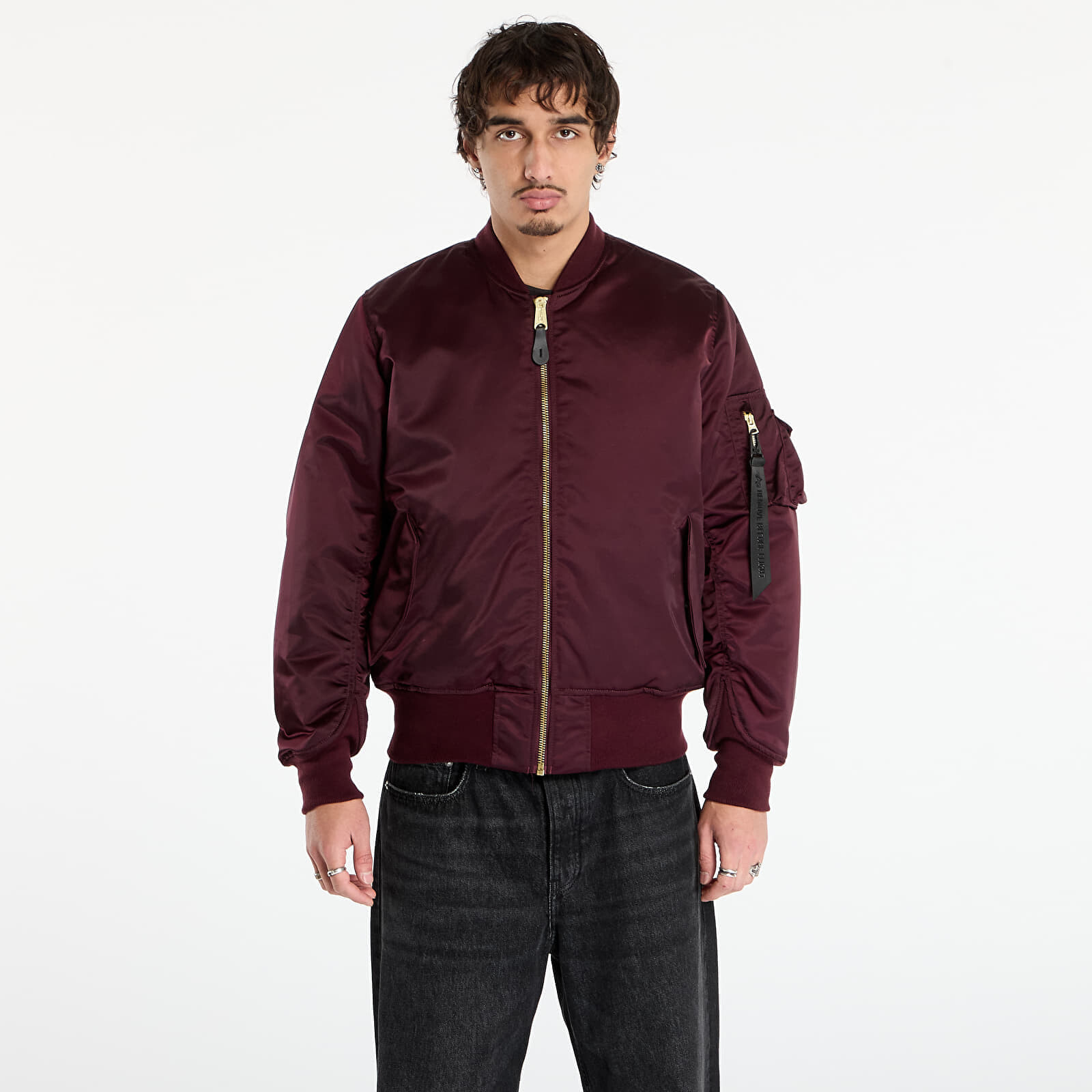 Bunda Alpha Industries MA-1 Base Flight Jacket Dark Cherry M