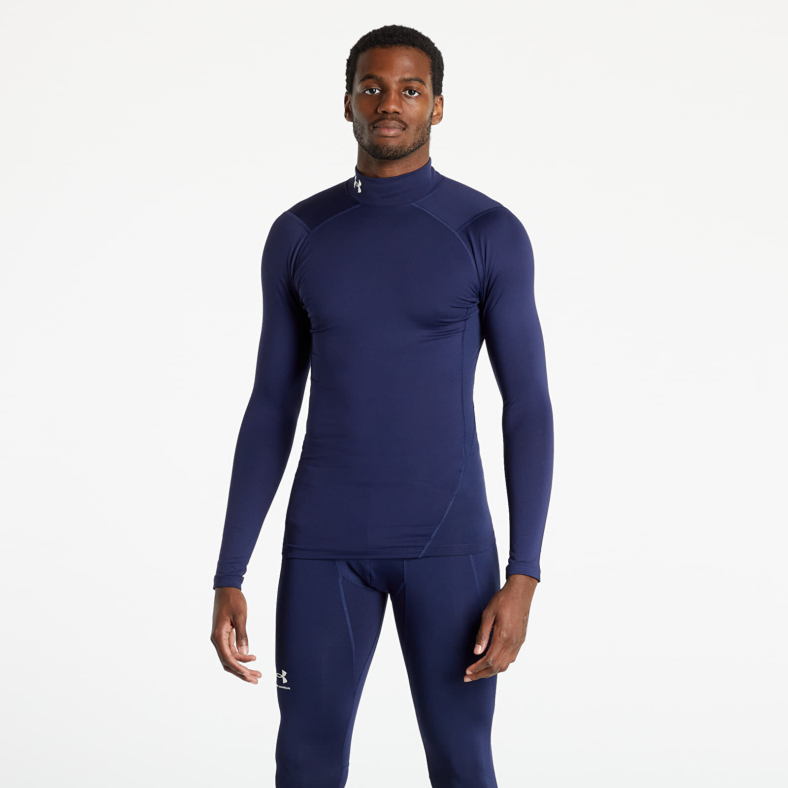 Tričko Under Armour Cg Armour Comp Mock Navy M