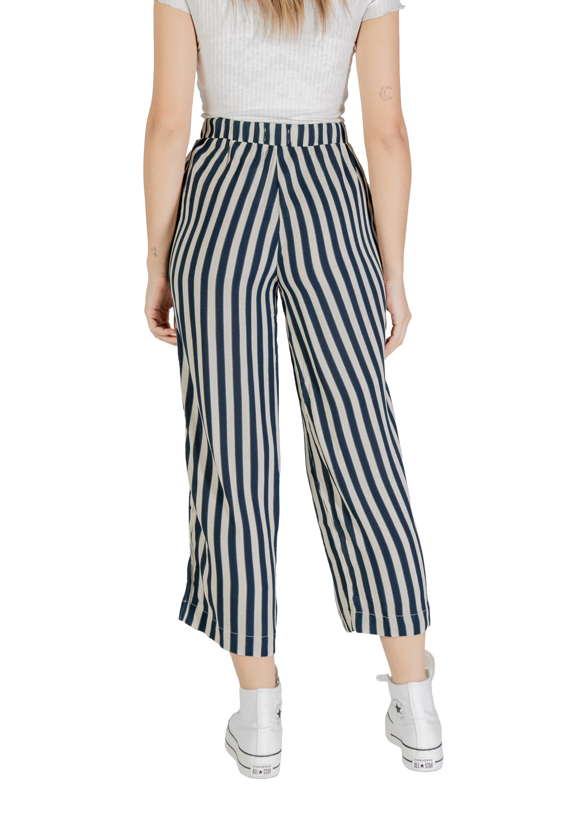 Dámske pruhované nohavice Ichi