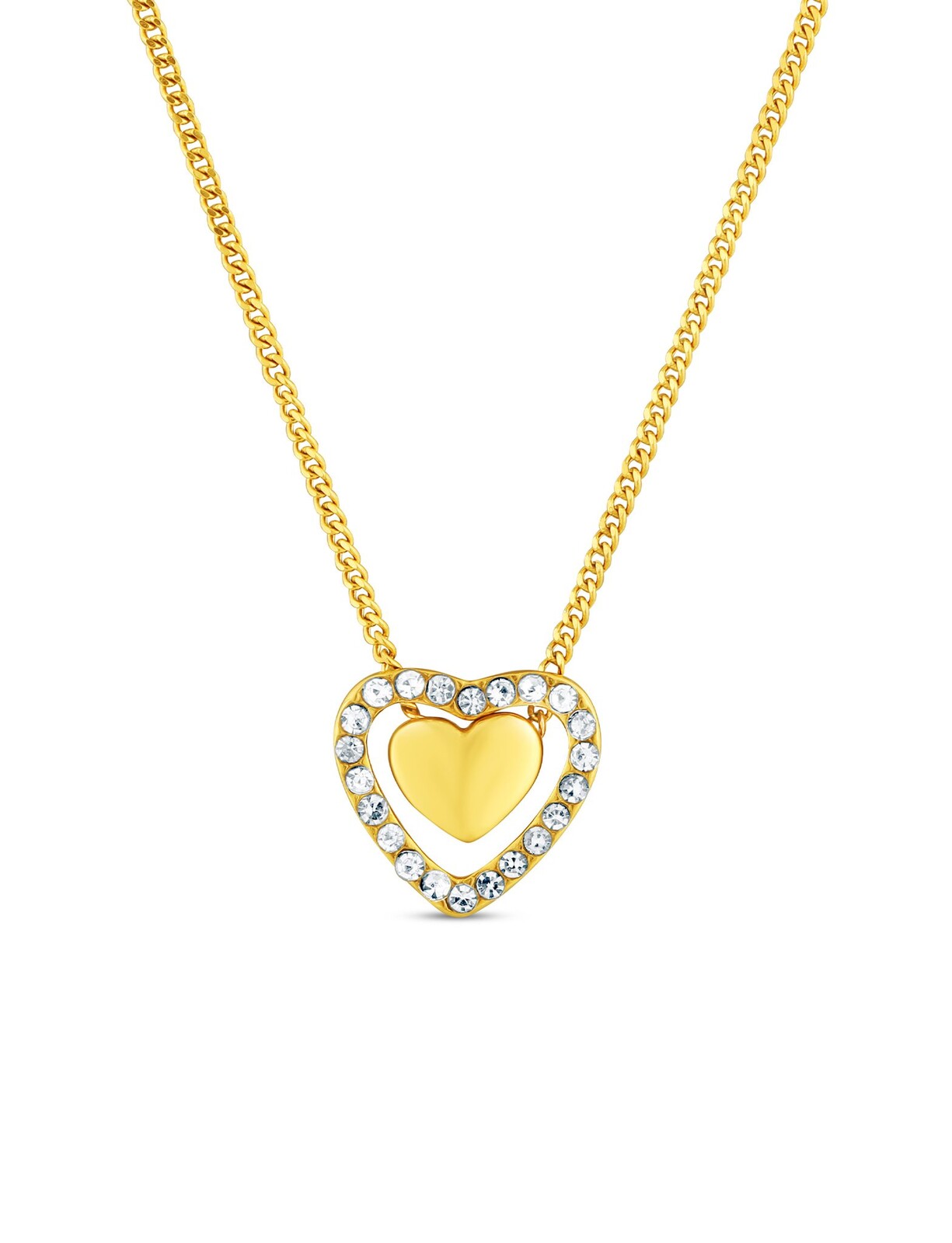 Zlatý náhrdelník Lunira srdce