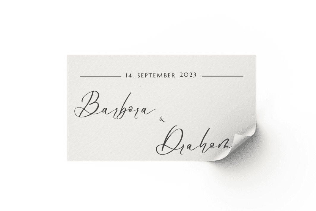 Personal Nálepka na výslužku - Simple Zvoľte množstvo: od 20 do 40 ks