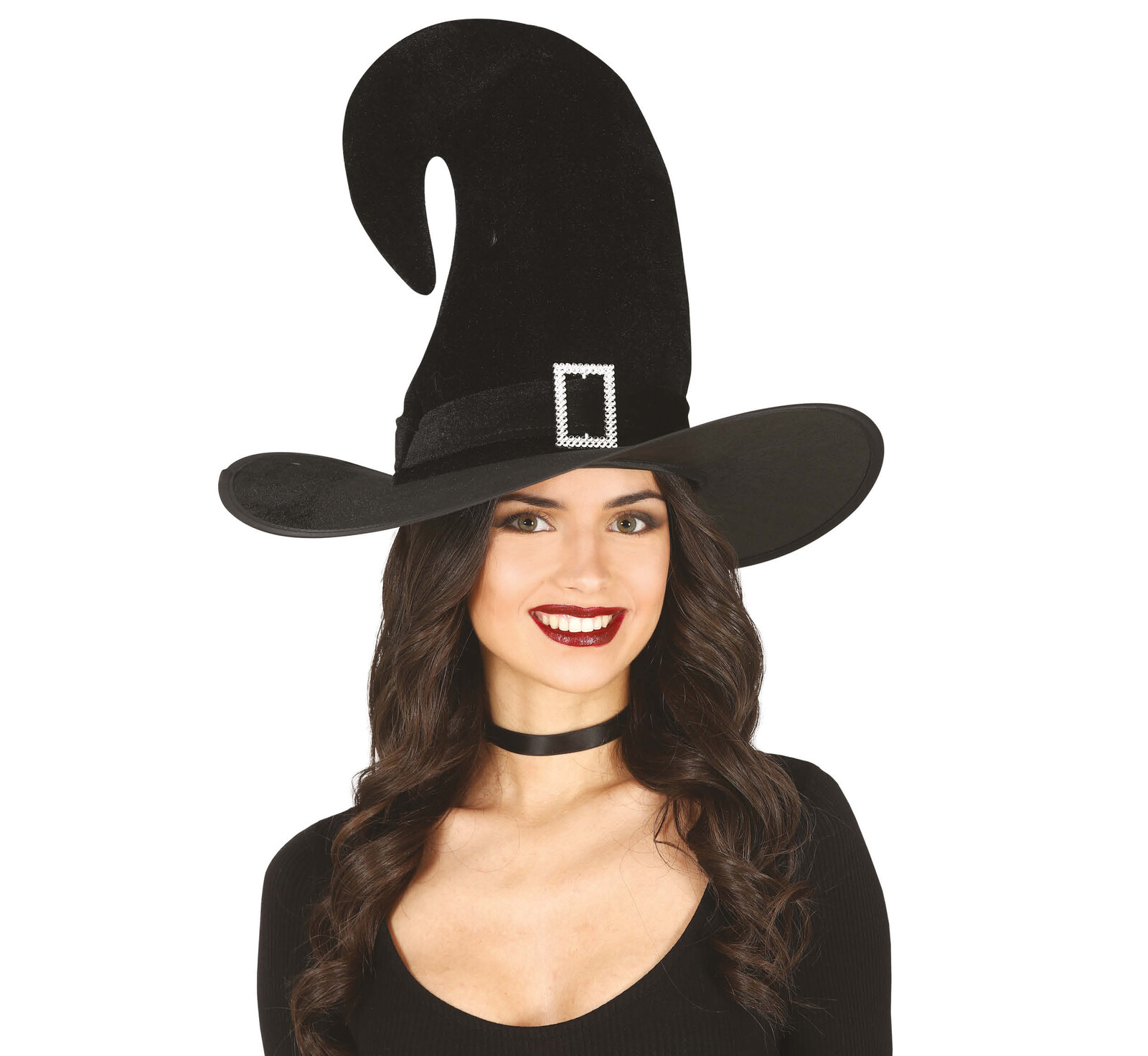 Guirca Doplnok ku kostýmu - Zamatový čarodejnícky klobúk