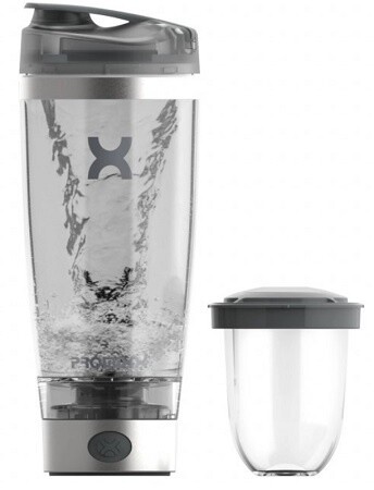 Promixx pro elektrický šejkr dobíjacie 600 ml - oceľovo strieborná