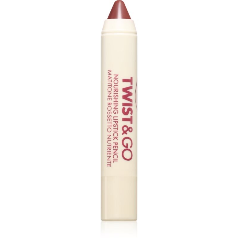 puroBIO Cosmetics Twist&Go vyživujúci rúž v ceruzke odtieň Dark Mauve 2.9 g