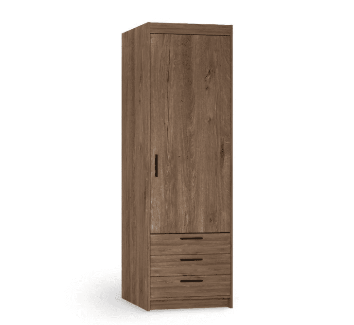 ArtLemp Šatníková skriňa ELLEN 1D3S | dub lefkas