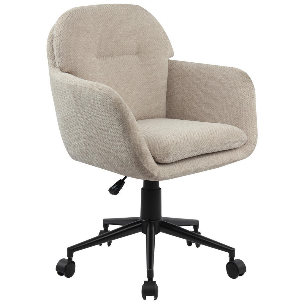 MID.YOU OTOČNÁ STOLIČKA, tkaná textília, béžová