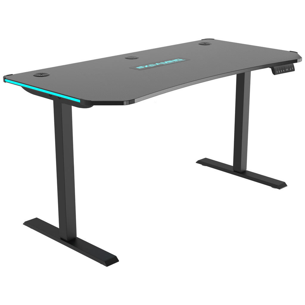 Xora HERNÝ STÔL, čierna, 140/70/73-118 cm