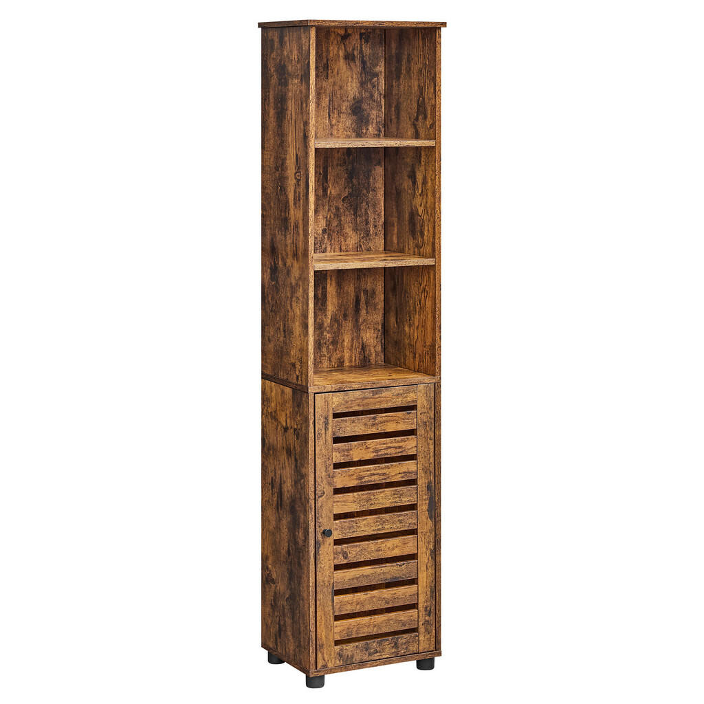 MID.YOU VYSOKÁ SKRINKA, hnedá, čierna, hnedá, čierna, 40/167/30 cm