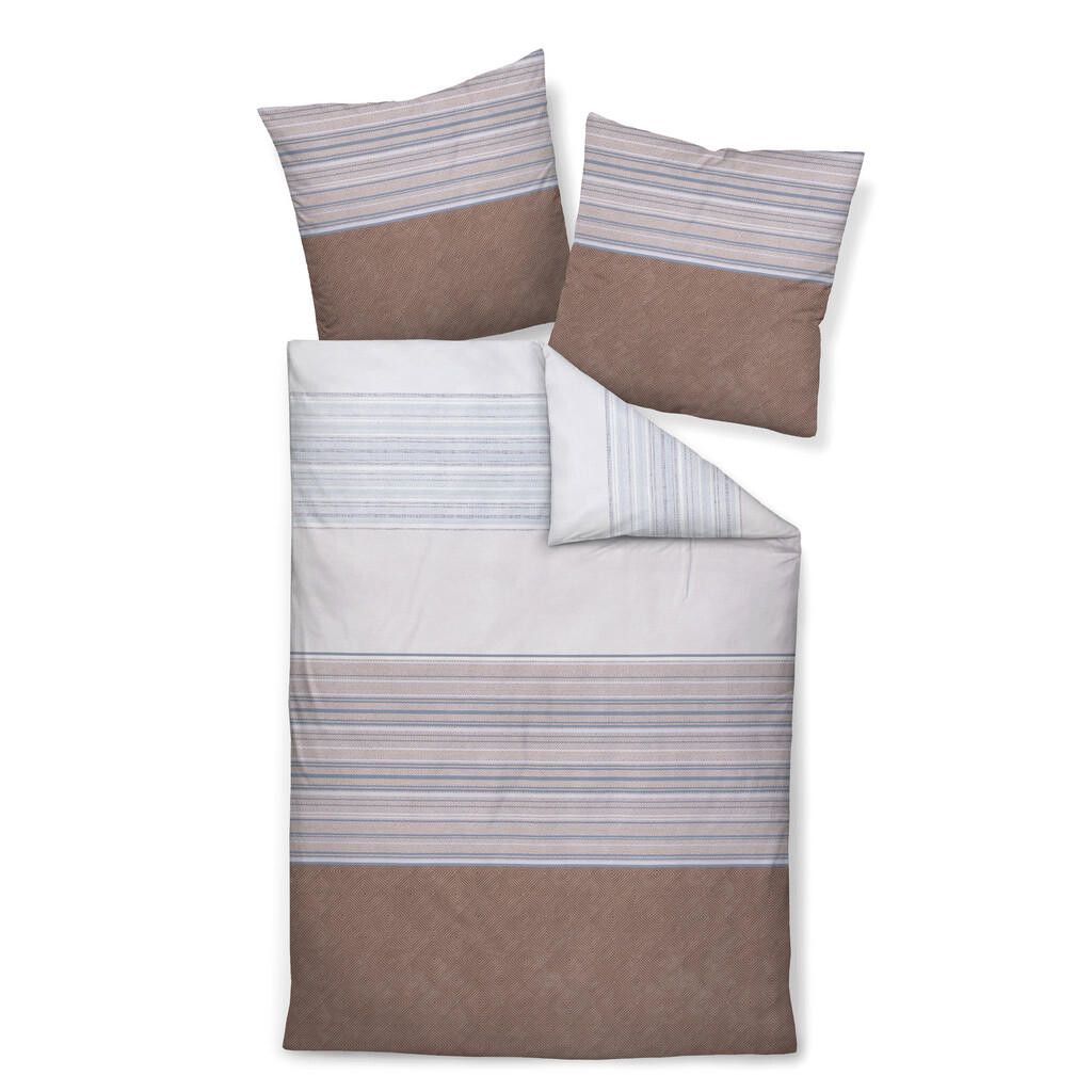 Janine POSTEĽNÁ BIELIZEŇ, makosatén, béžová, 140/200 cm