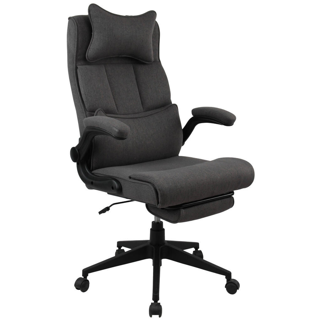 MID.YOU KANCELÁRSKE KRESLO, tkaná textília, tmavosivá