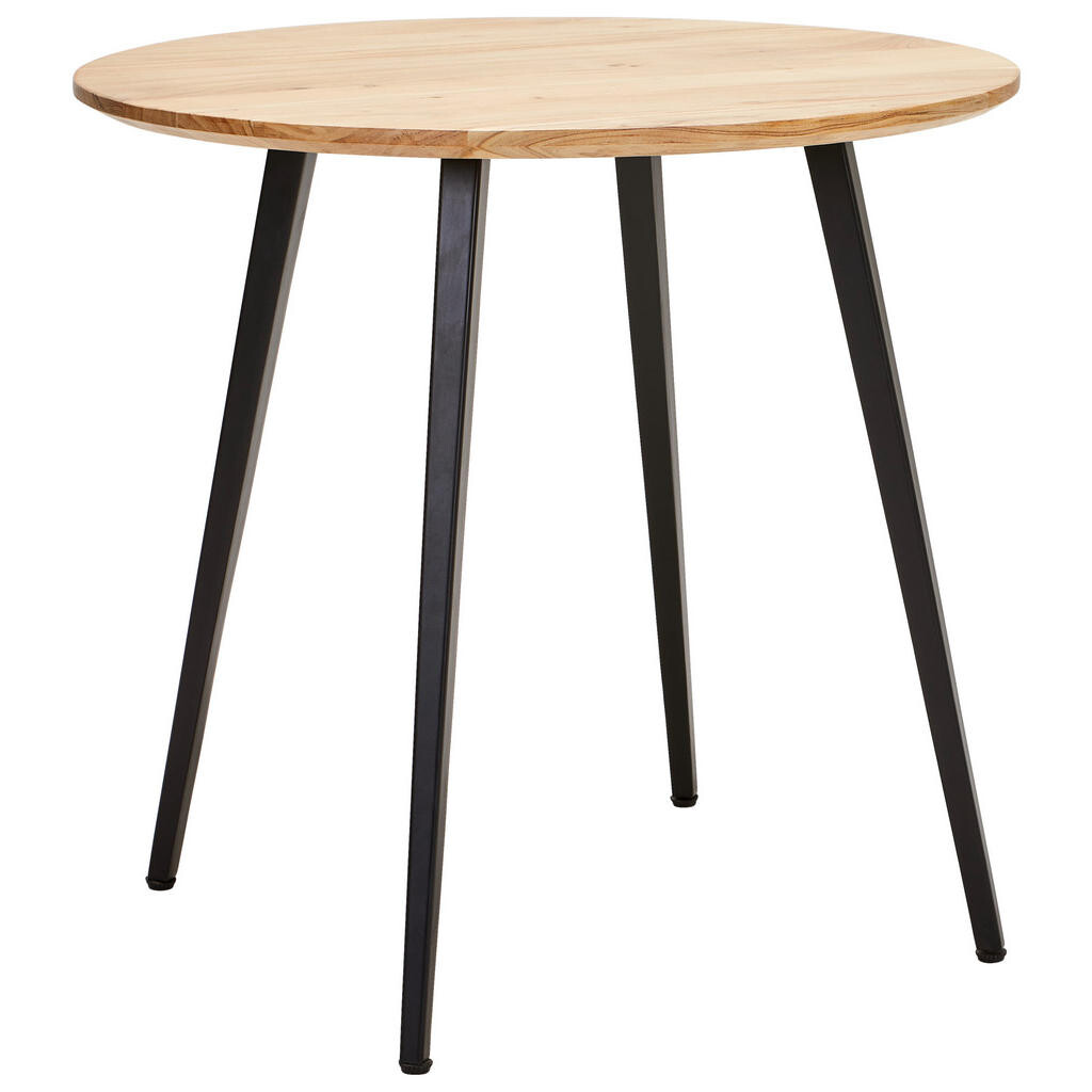 Xora JEDÁLENSKÝ STÔL, akácia, čierna, farba akácie, 80/80/76 cm