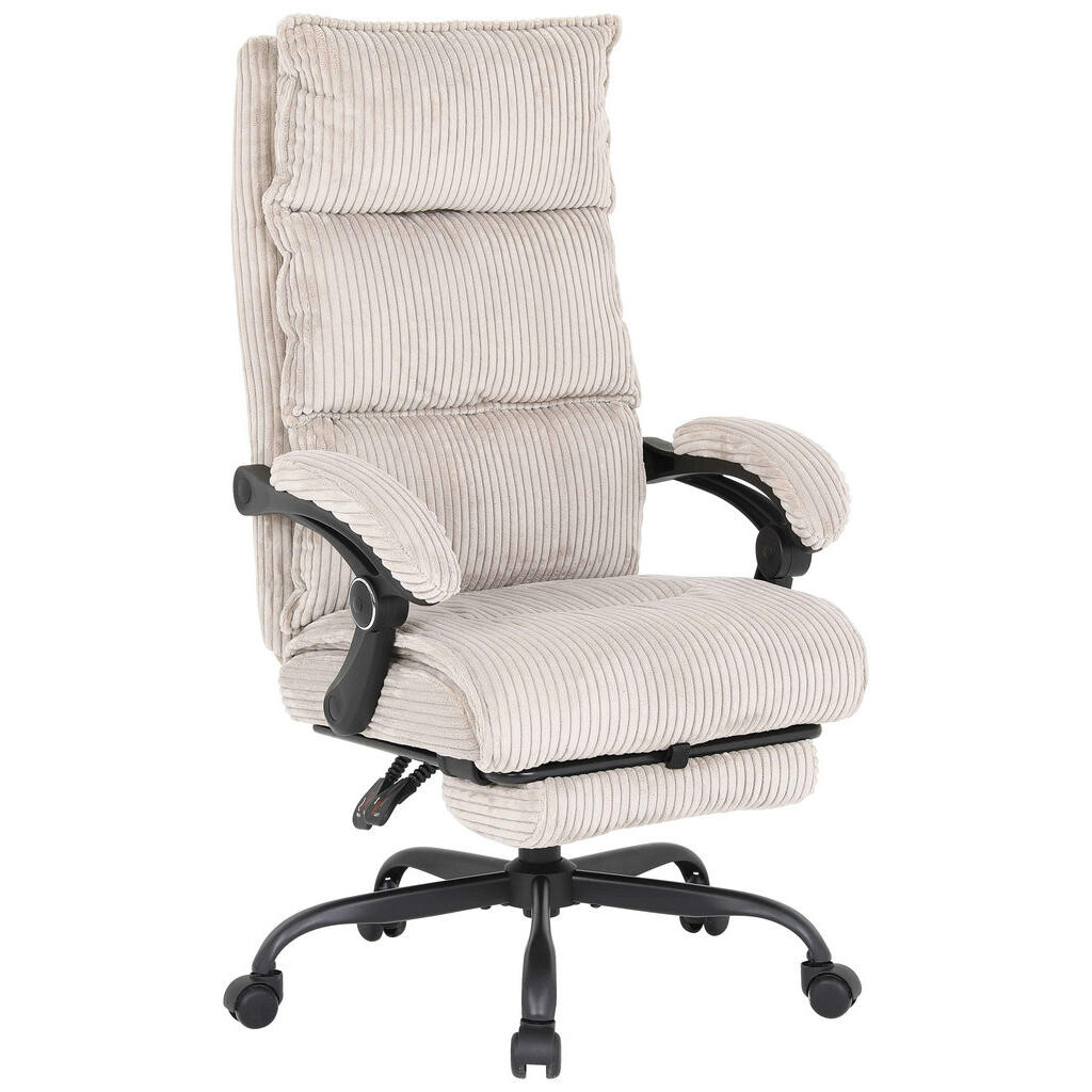 MID.YOU OTOČNÁ STOLIČKA, kord, béžová