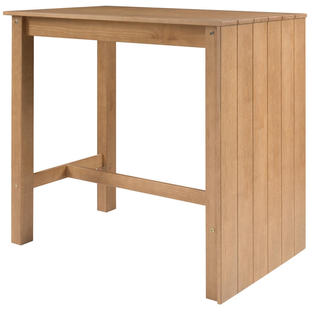 MID.YOU BAROVÝ STÔL, borovica, farba duba, 111/105/56 cm