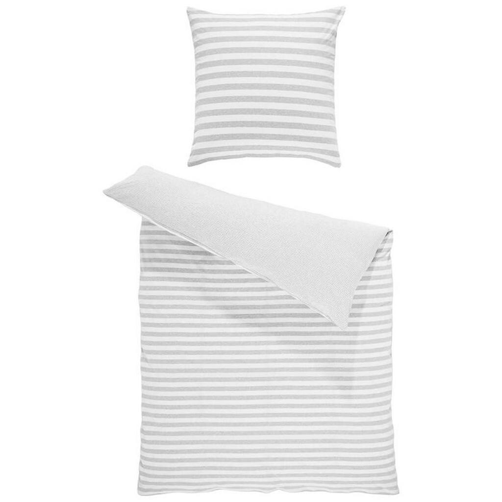 Bio:Vio OBOJSTRANNÁ POSTEĽNÁ BIELIZEŇ, džersej, strieborná, 155/220 cm