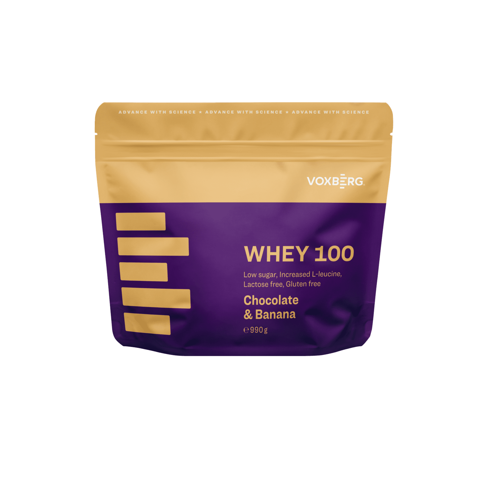 VOXBERG Proteín WHEY 100 Čokoláda a Banán 990 g