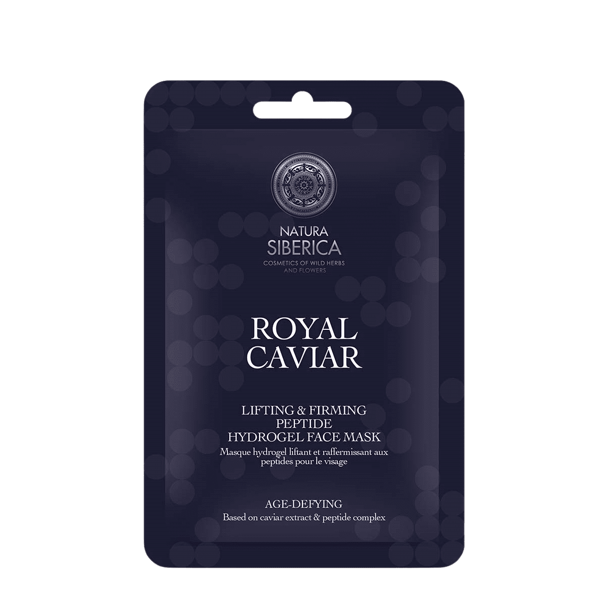 NATURA SIBERICA Royal Caviar, Liftingová a spevňujúca peptidová hydrogélová pleťová maska