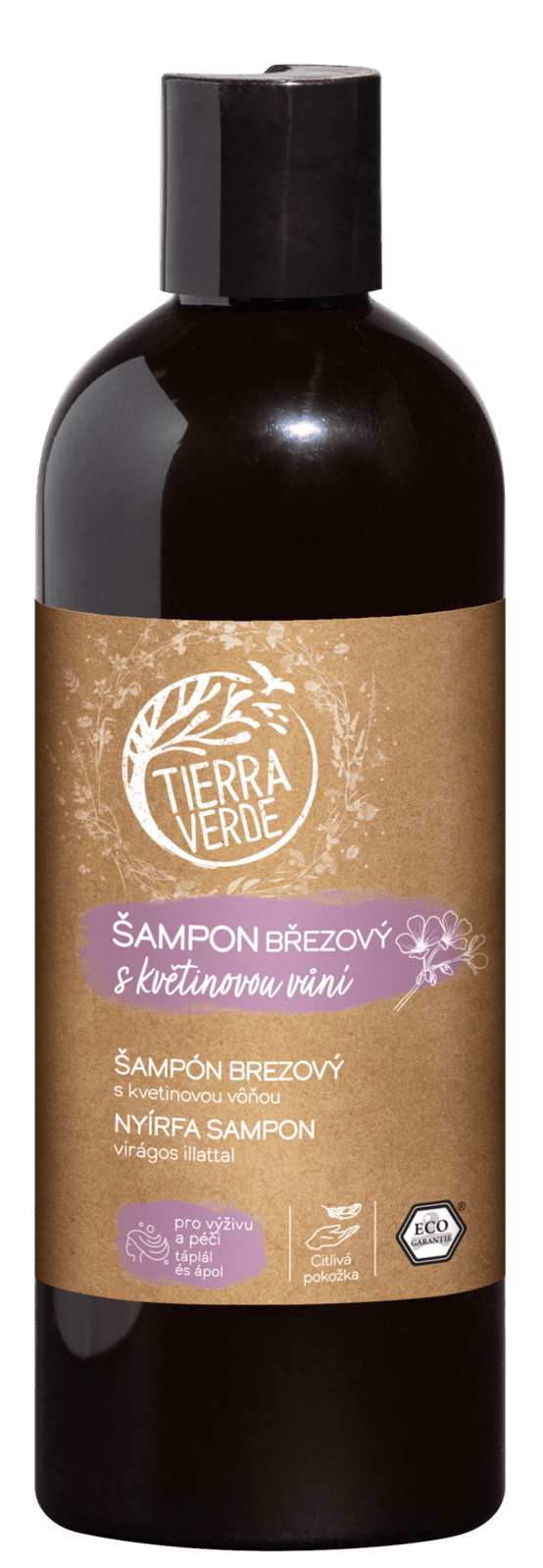 TIERRA VERDE Šampón brezový s kvetinovou vôňou 500 ml