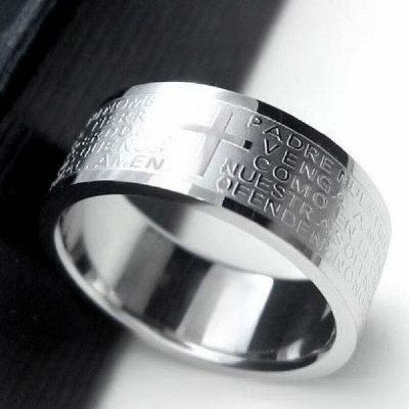 Prstienok Cross - strieborný, 16