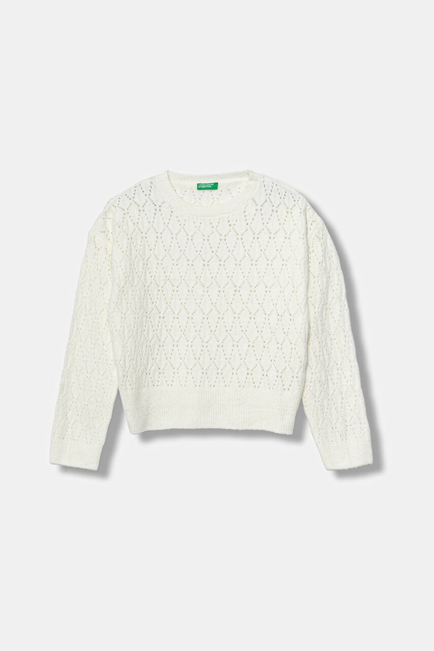 Detský sveter United Colors of Benetton béžová farba, ľahký, 1RG7C109A