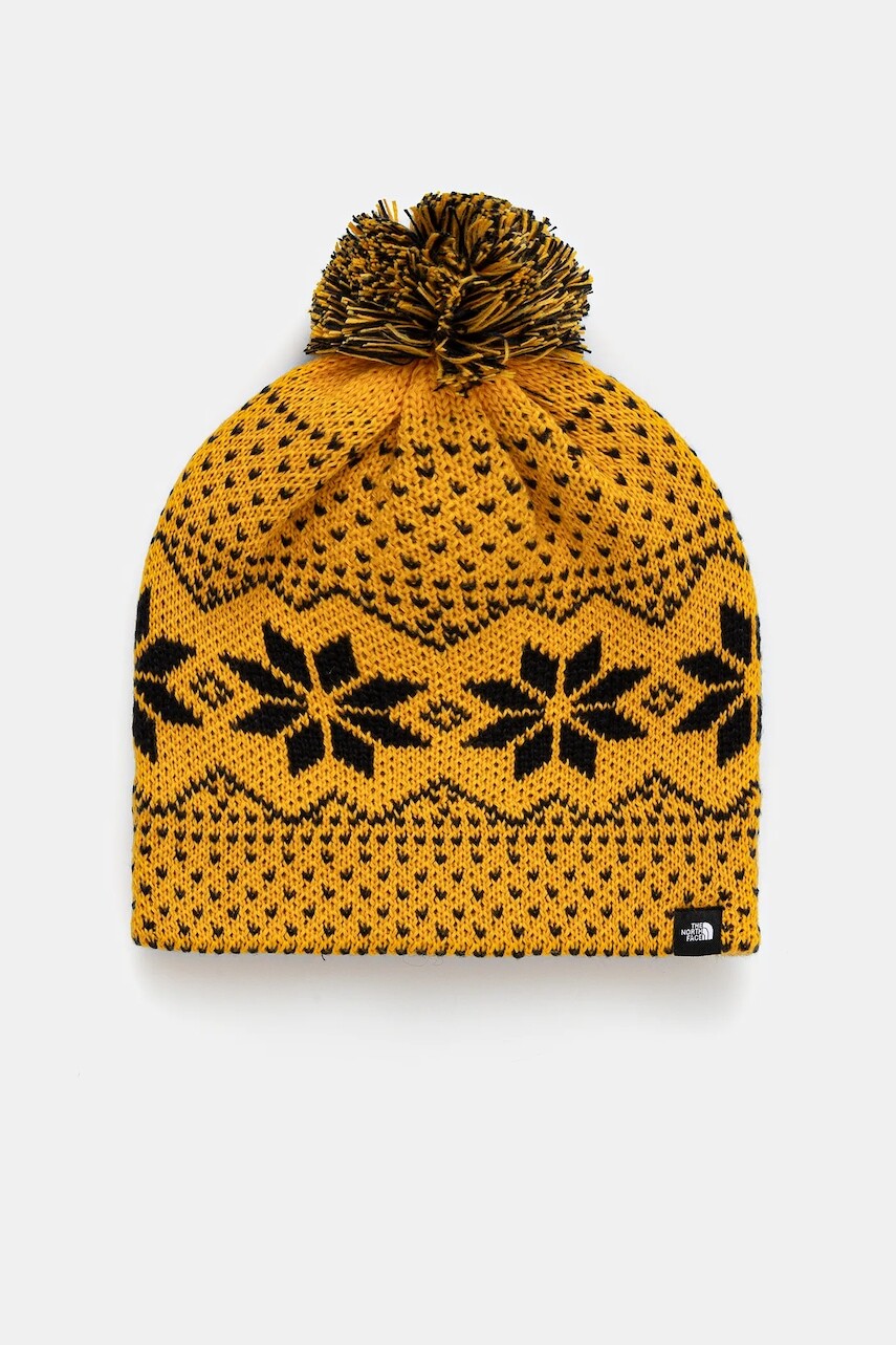 Čiapka The North Face KIDS CABIN SKI TUKE žltá farba, NF0A8CGTHIC1