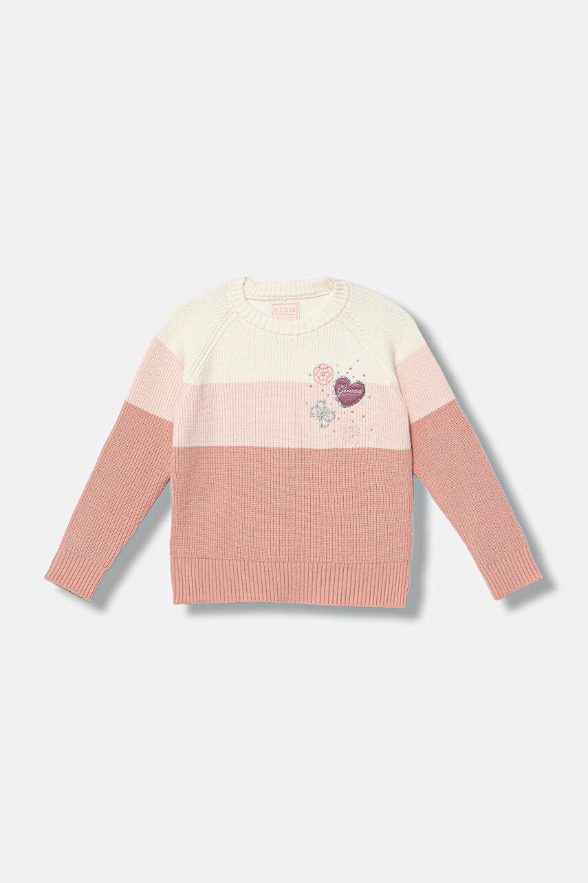 Detský sveter Guess ružová farba, K5BR06 Z3FU0