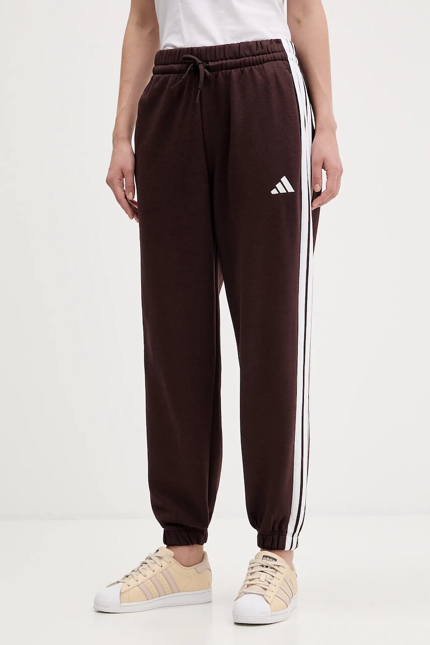 Tepláky adidas Essentials hnedá farba, JY3069