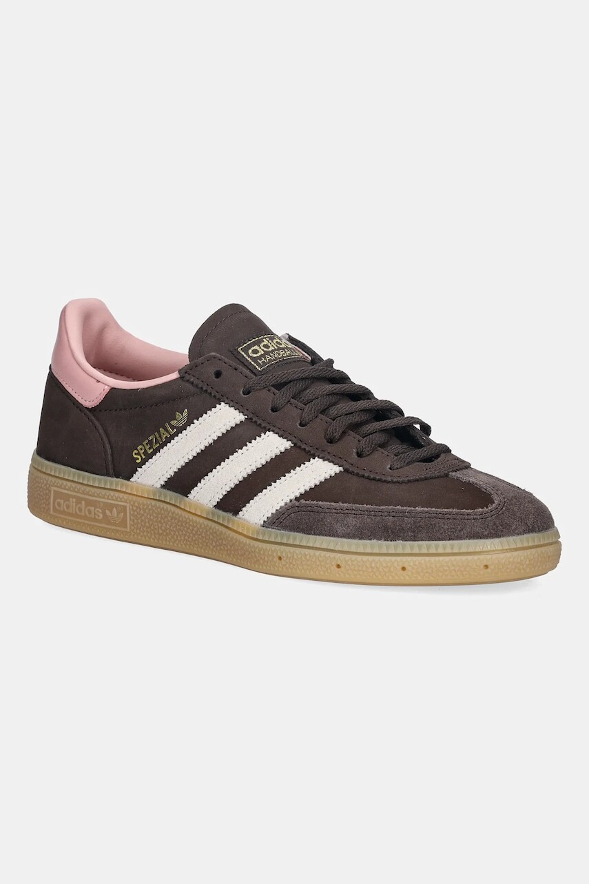 Semišové tenisky adidas Originals Handball Spezial hnedá farba, JR0852
