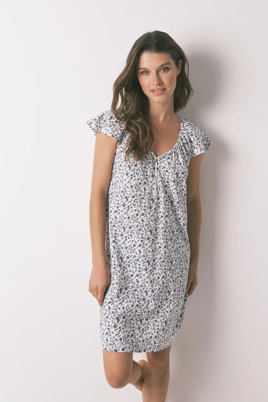 Bavlnená nočná košeľa women'secret zelená farba, bavlnená, 4442111