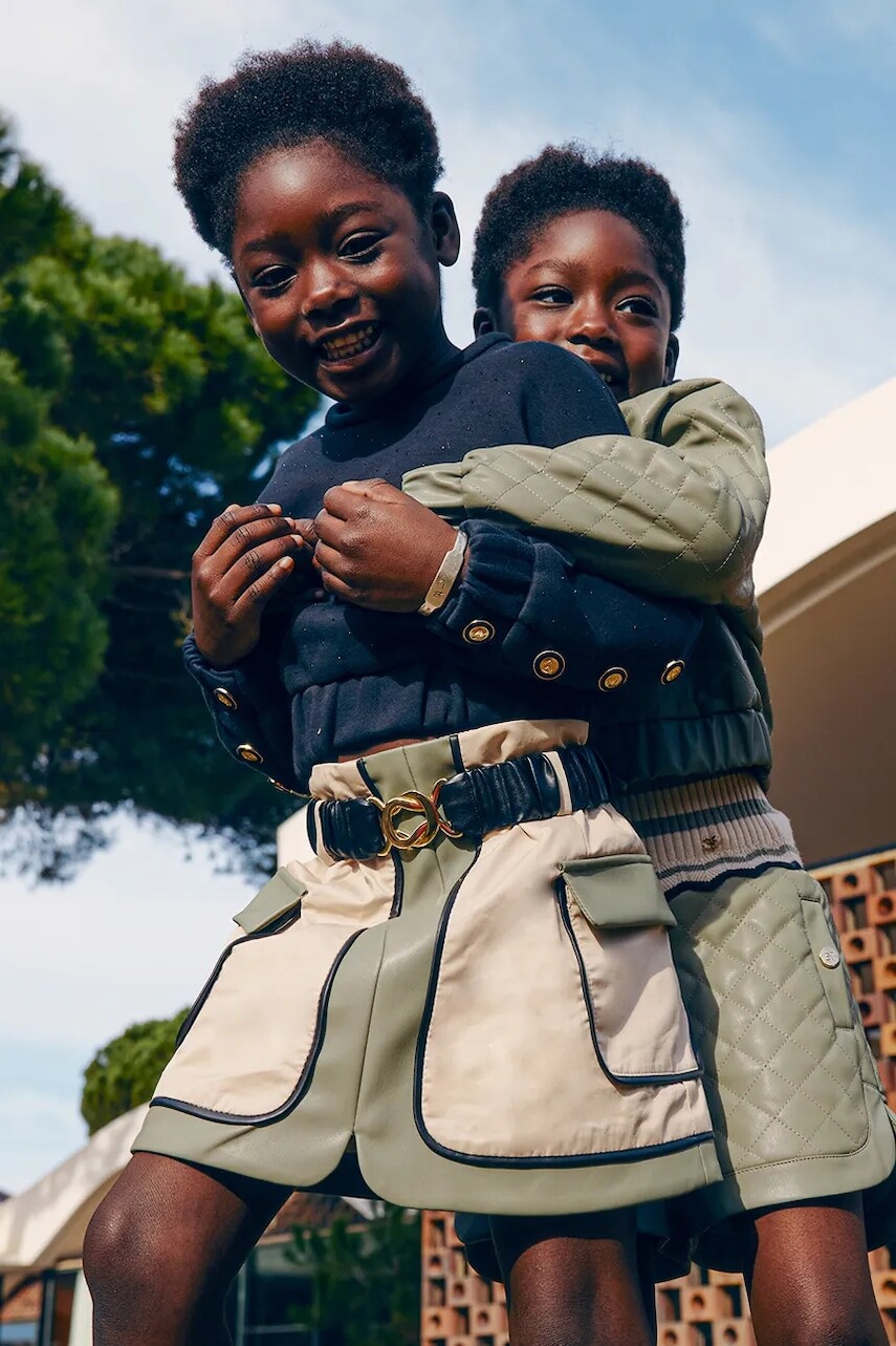 Sukňa Abel&Lula zelená farba, mini, rovný strih, 5523