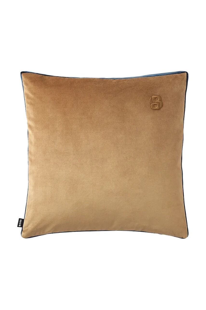 Bavlnená obliečka na vankúš BOSS BVELVET Camel 43 x 43 cm béžová farba