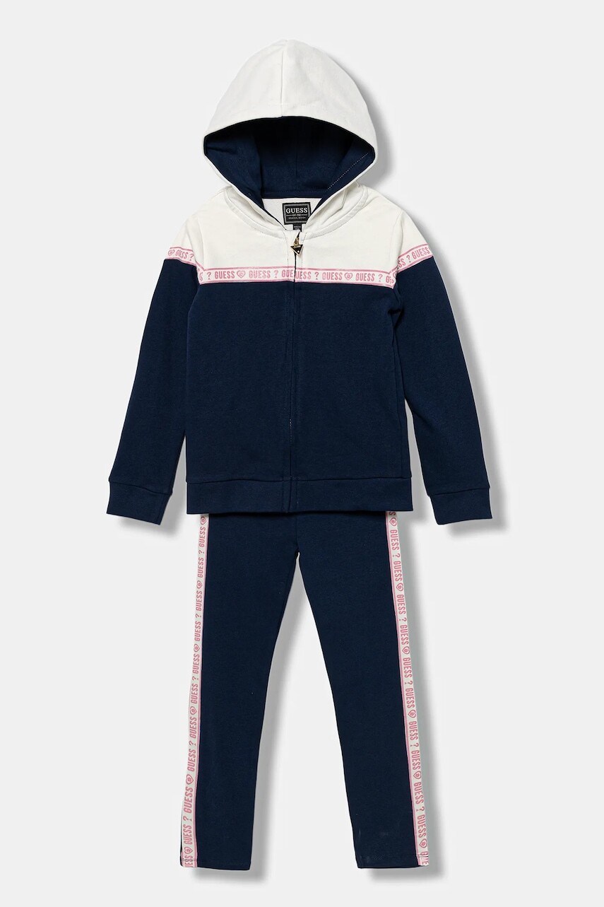 Detská tepláková súprava Guess tmavomodrá farba, K5YG05 KA6R4
