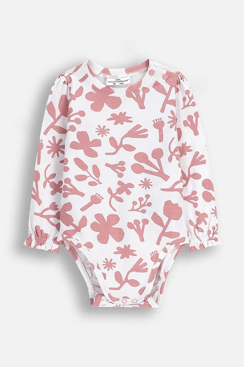 Bavlnené body Coccodrillo TEDDY BEAR GIRL NEWBORN