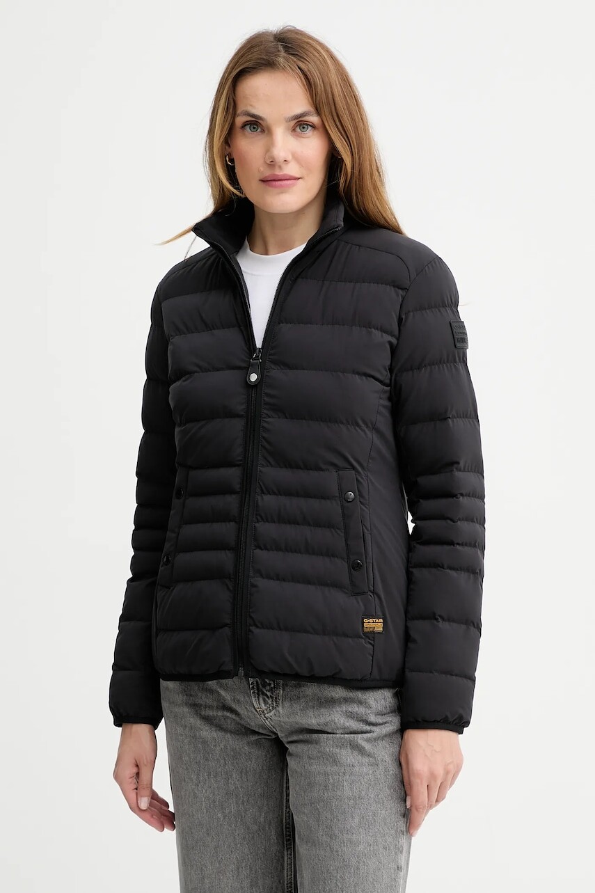 Bunda G-Star čierna farba, prechodná, D26954.D518