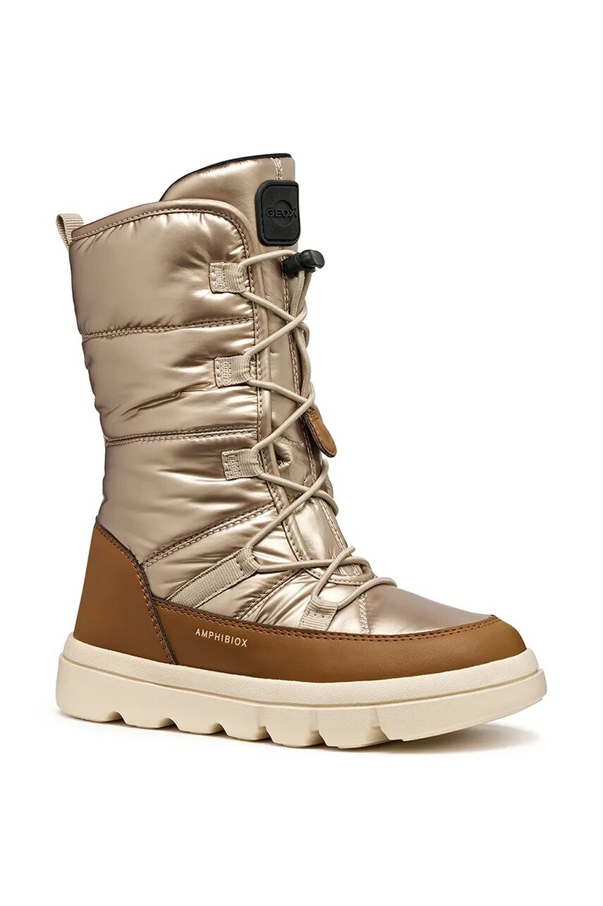 Detské zimné topánky Geox WILLABOOM zlatá farba, J56HWA.0LVBC