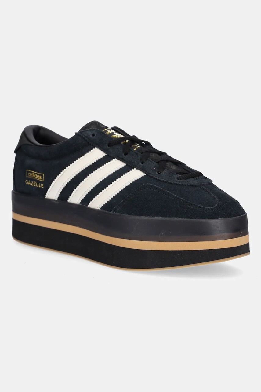 Tenisky adidas Originals Gazelle Stack čierna farba, JS0239