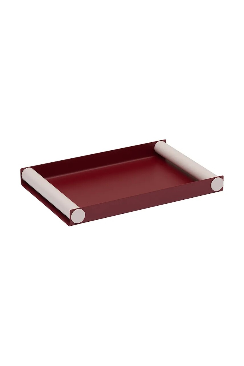 Servírovací podnos Design Letters Ray M/30 x 25,5 x 3,2 cm bordová farba