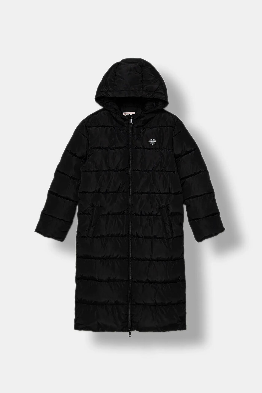 Detská bunda Guess čierna farba, J5BL14 WB240