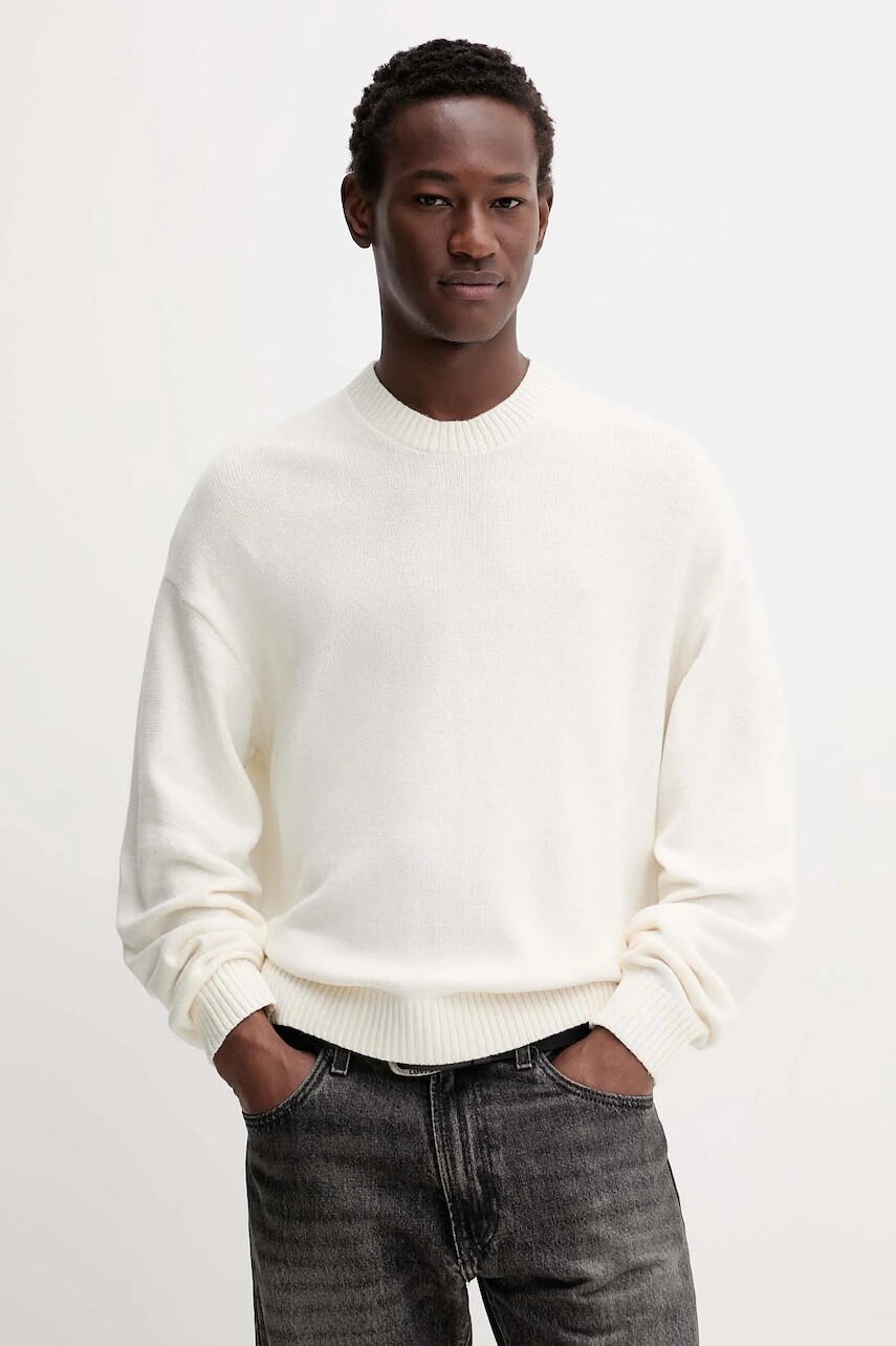 Sveter Hollister Co. béžová farba, KI320-5058