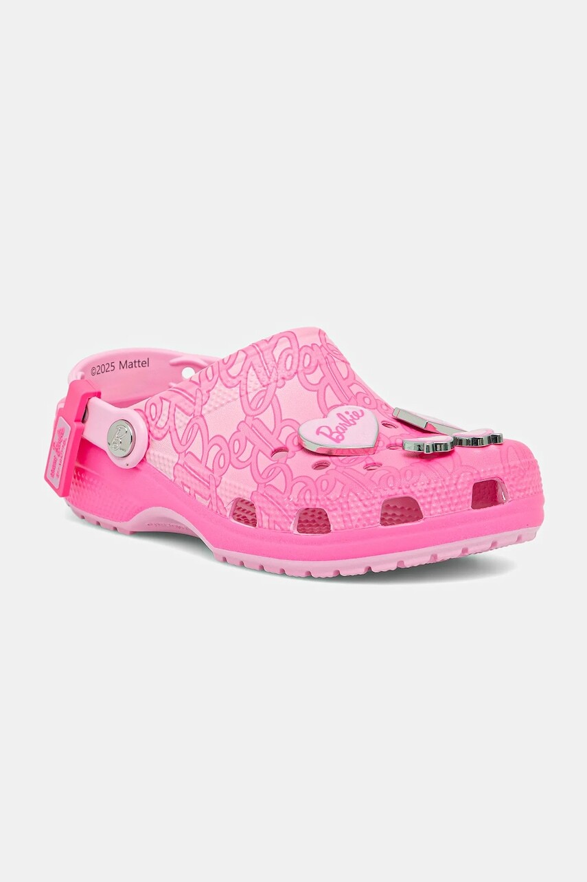 Šľapky Crocs Classic Mattel Pink Barbie Clog ružová farba, 211405