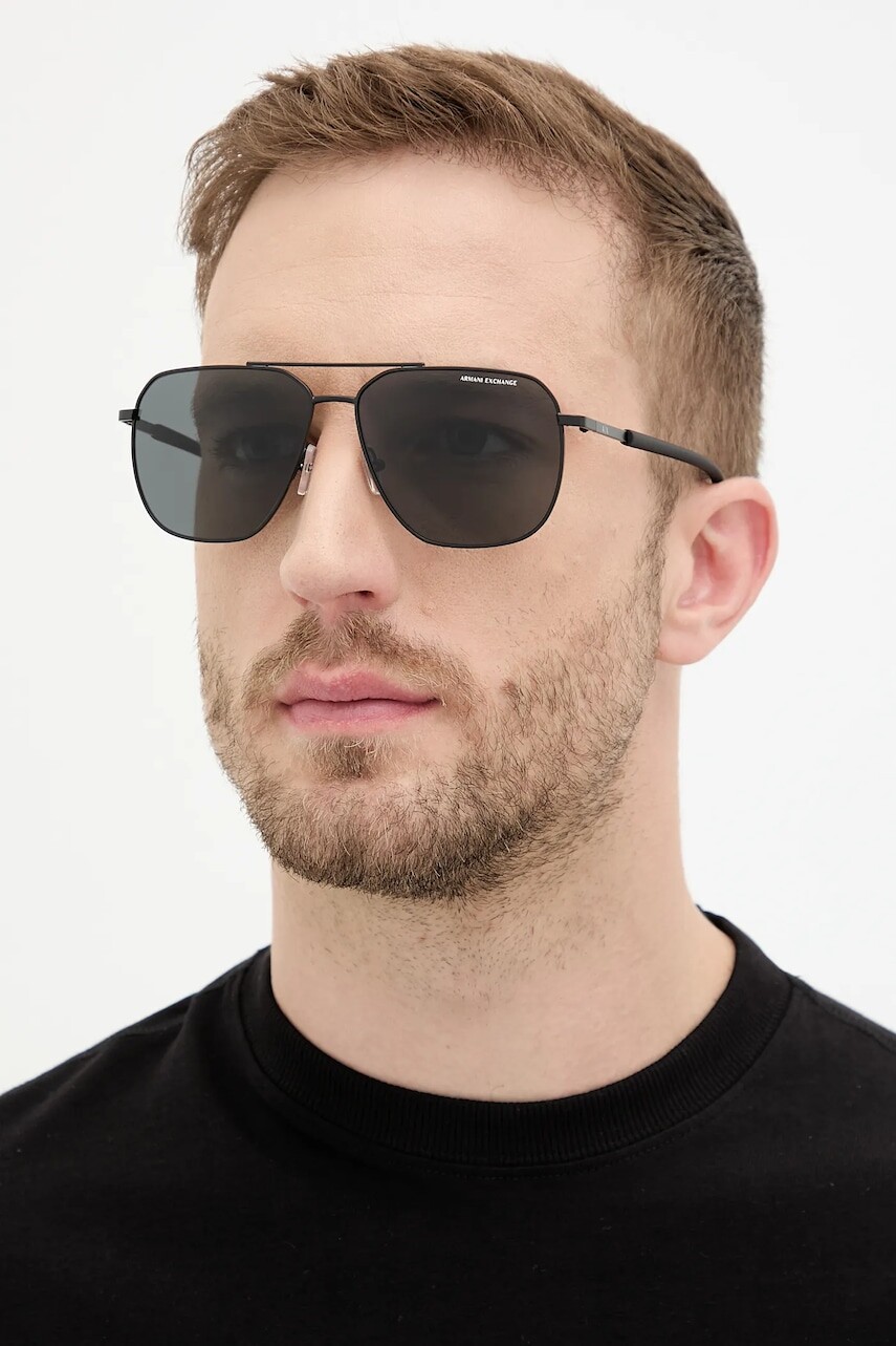 Slnečné okuliare Armani Exchange čierna farba, 0AX2057S