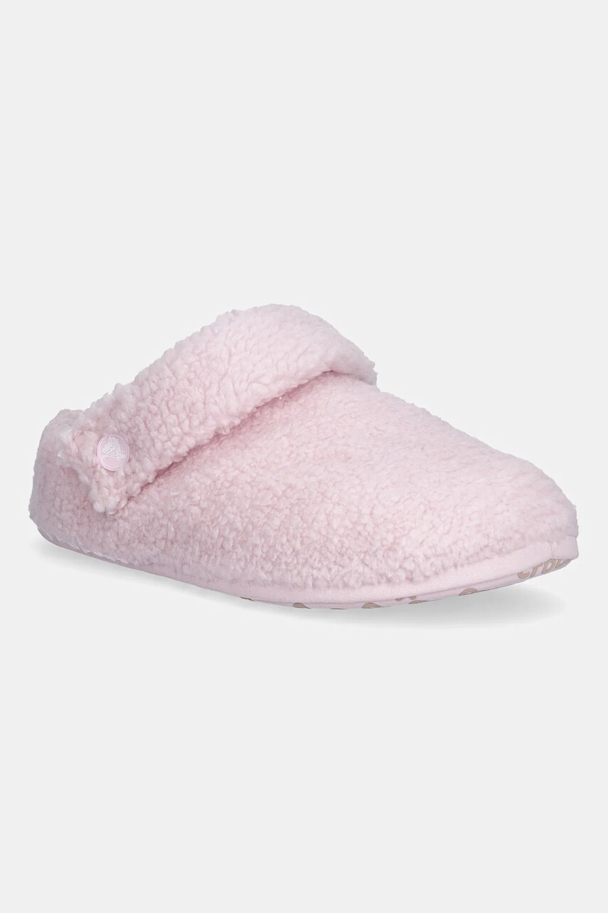 Papuče Crocs Classic Cozzy Slipper ružová farba, 209386