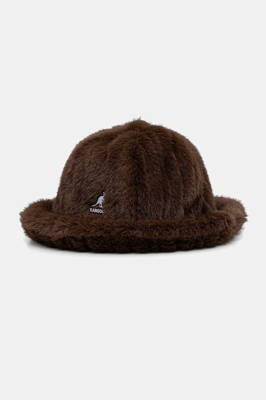 Klobúk Kangol FAUX FUR CASUAL hnedá farba, K4190ST.BD204