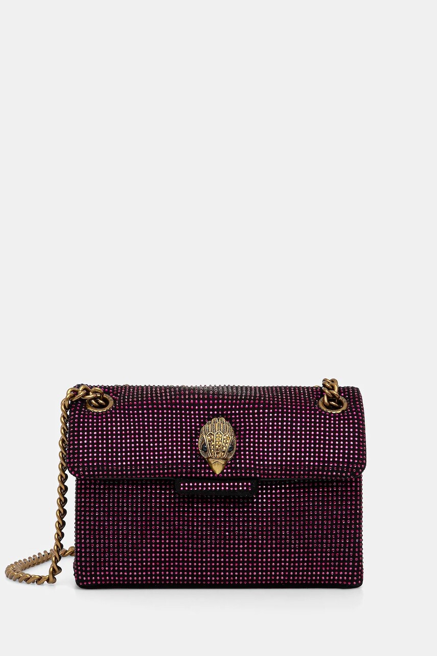 Kabelka Kurt Geiger London MINI KENSINGTON ružová farba, 5018158609