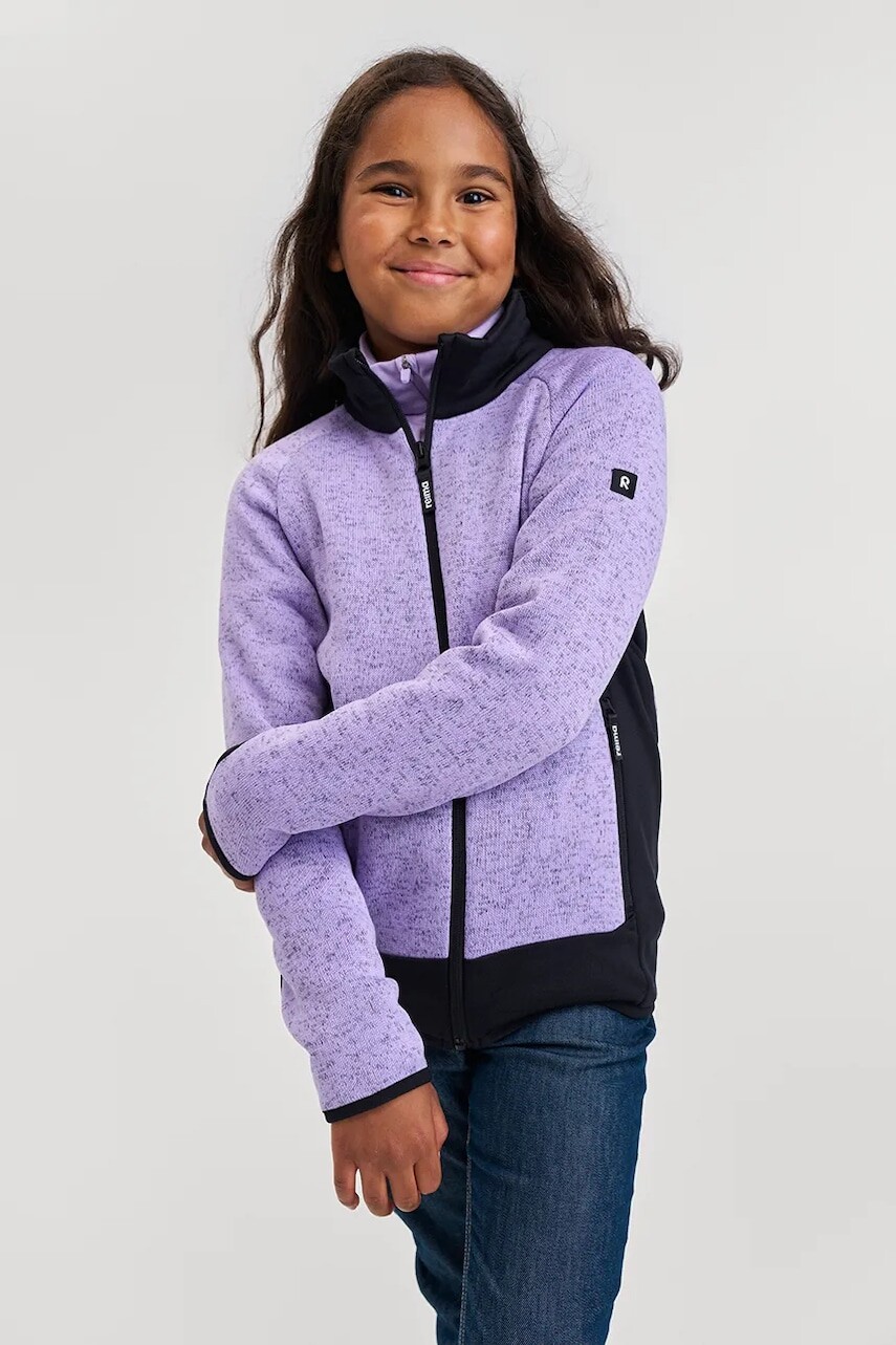Detská mikina Reima Meresta fialová farba, jednofarebná, 5200439A