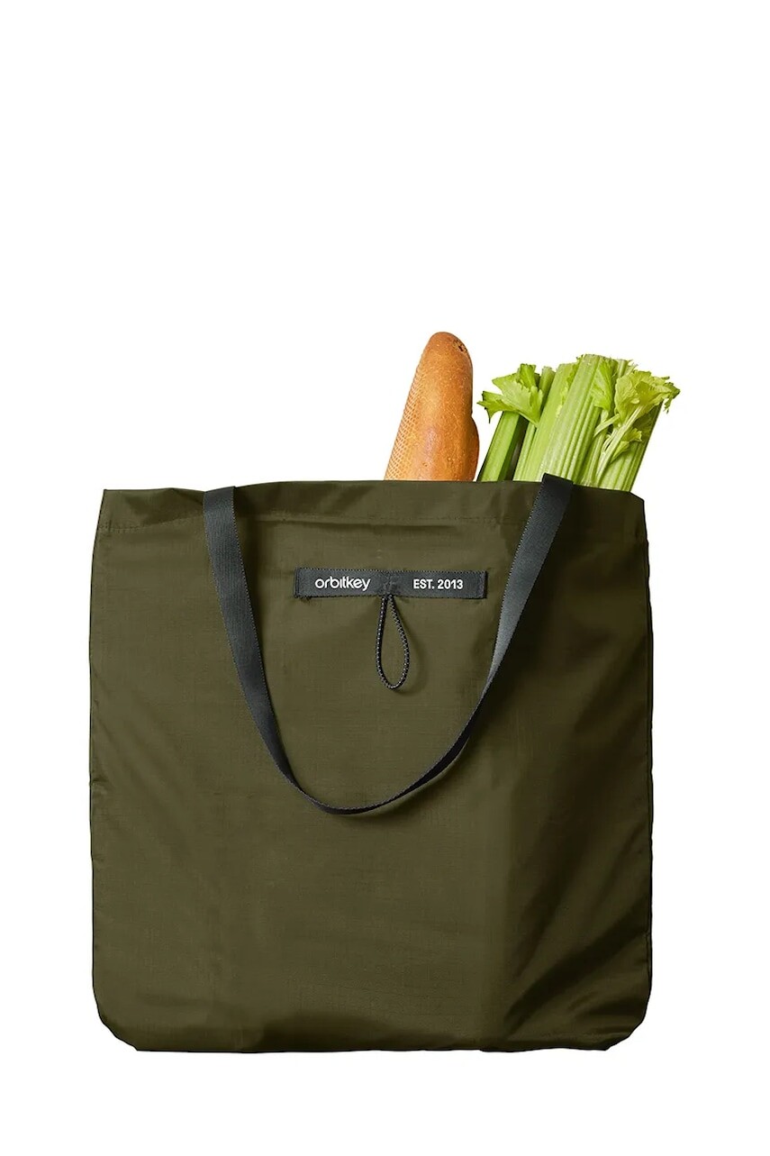 Nákupná taška Orbitkey zelená farba