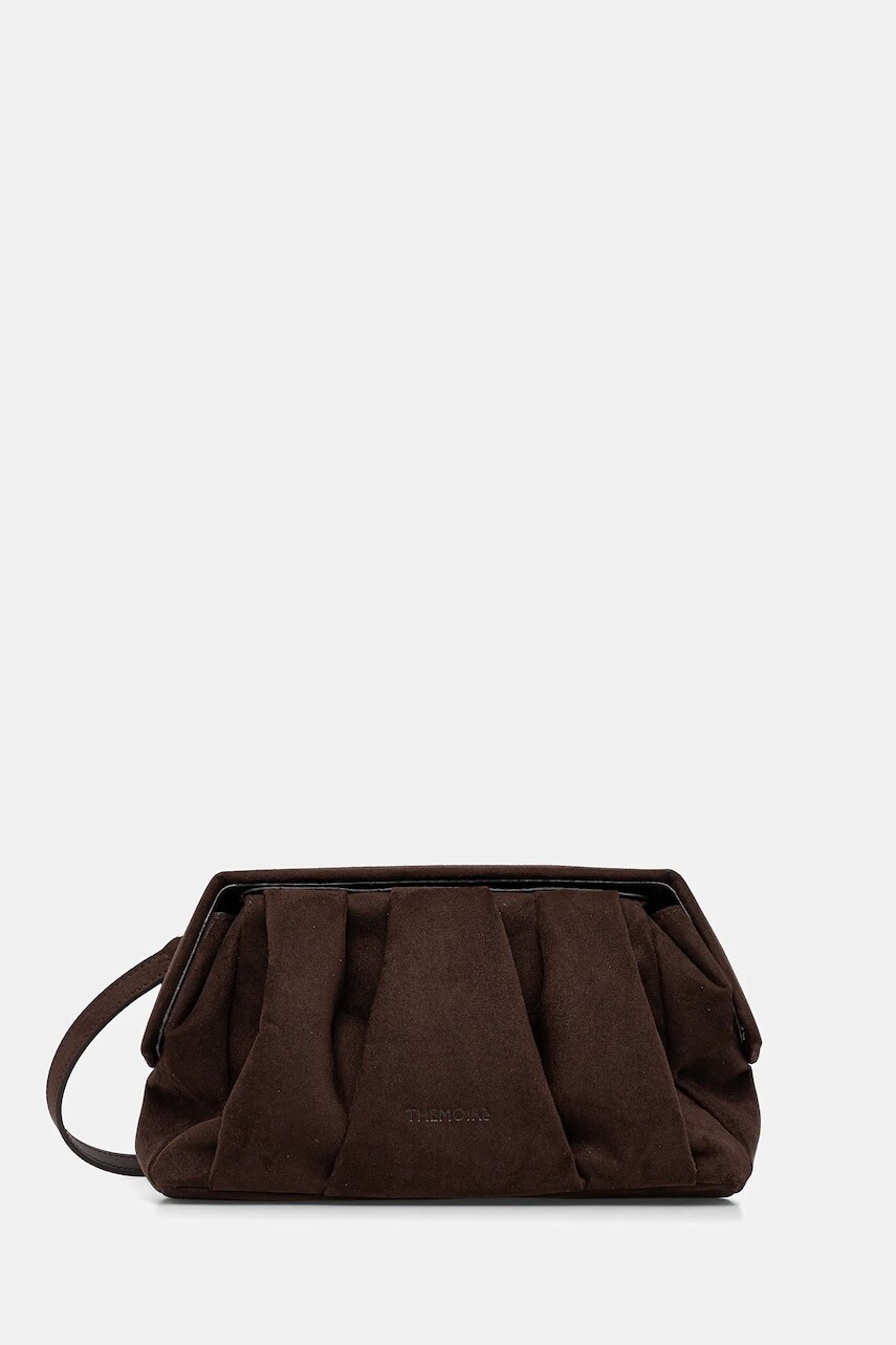 Semišová kabelka Themoire hnedá farba, TMFW25AFSUE109