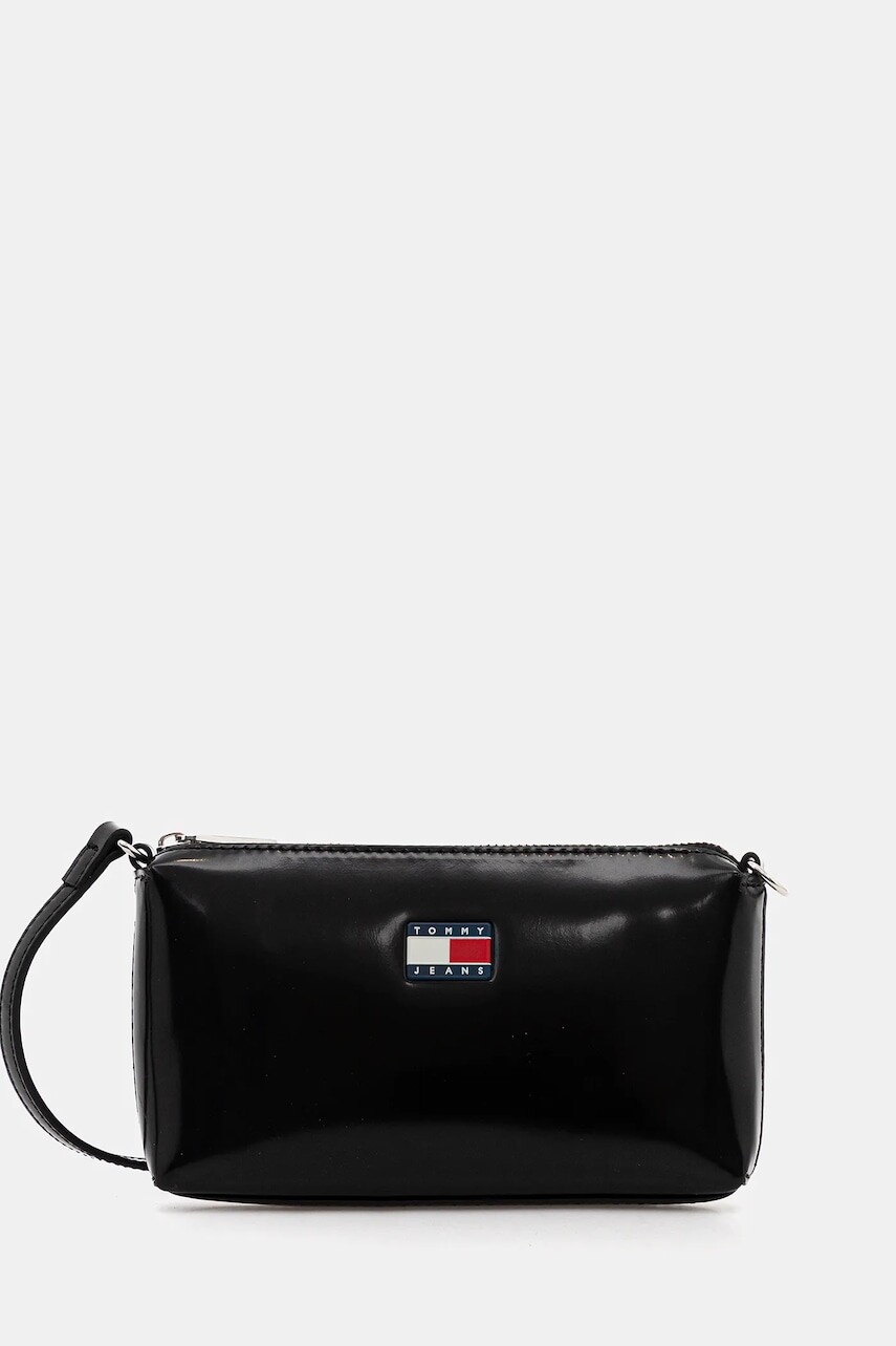Kabelka Tommy Jeans čierna farba, AW0AW18092