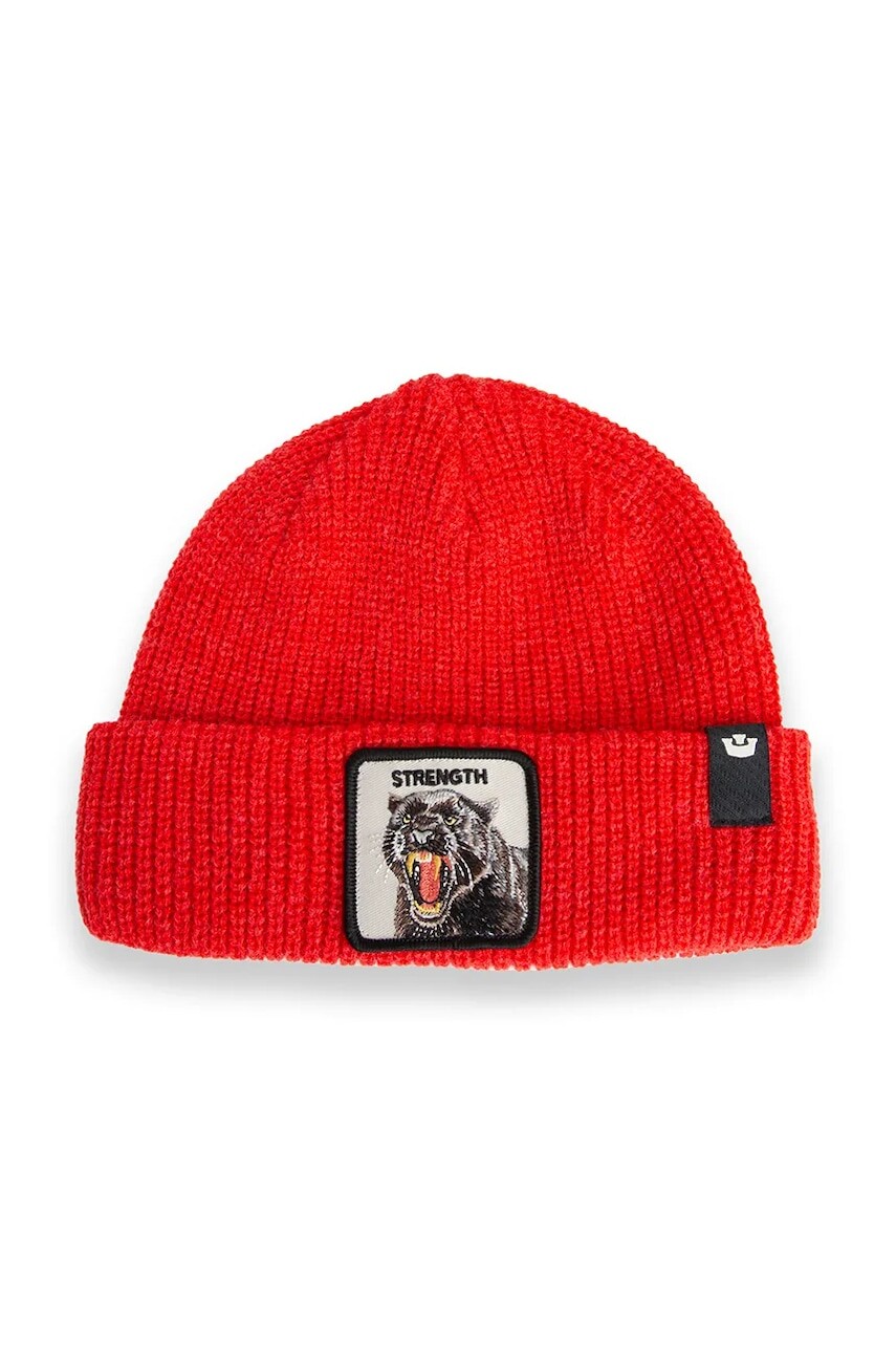 Čiapka Goorin Bros The Strength Beanie oranžová farba, 107-2490