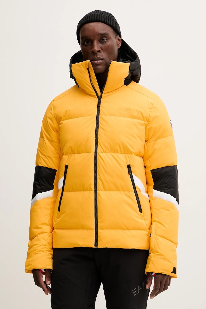 Páperová lyžiarska bunda Rossignol DAILLE oranžová farba, RLOMJ07