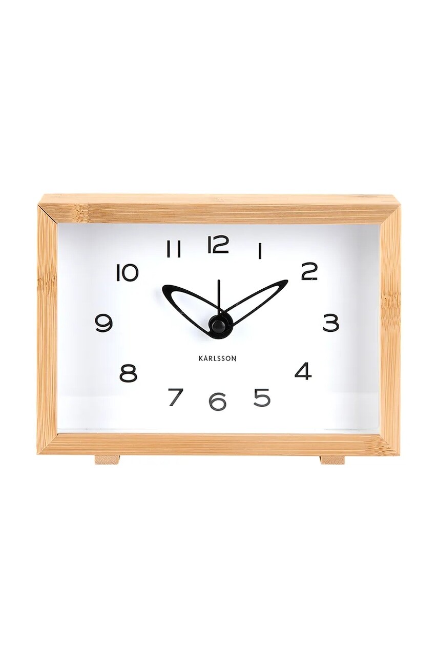 Budík Karlsson Tipico 19 x 14 x 4,5 cm béžová farba